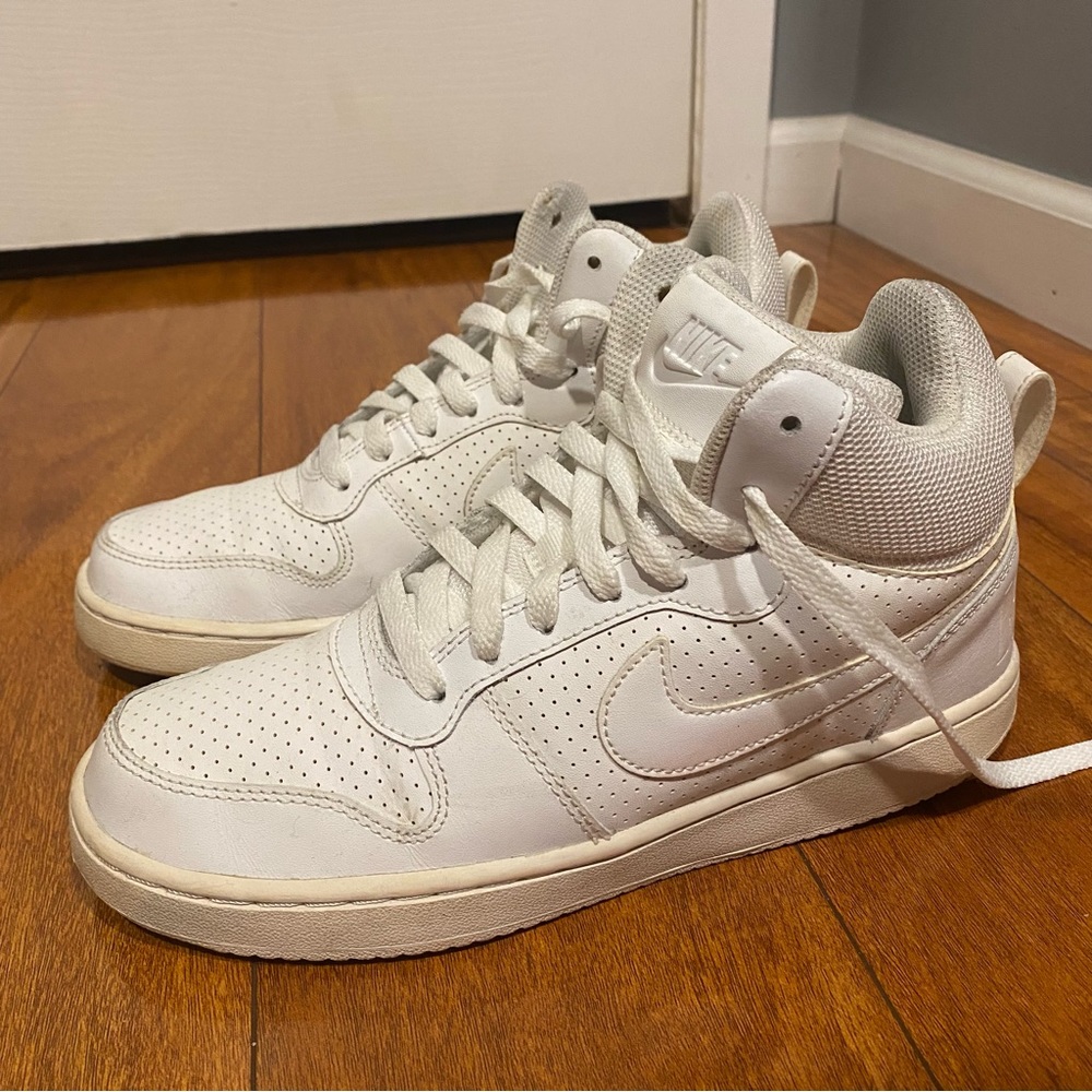 Nike White High-Top Sneakers (Women’s Size 8)